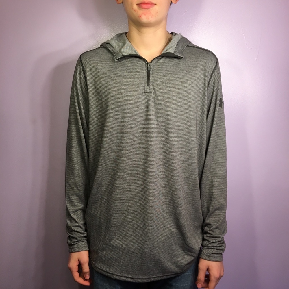Lightweight gray Under Amour hoodie